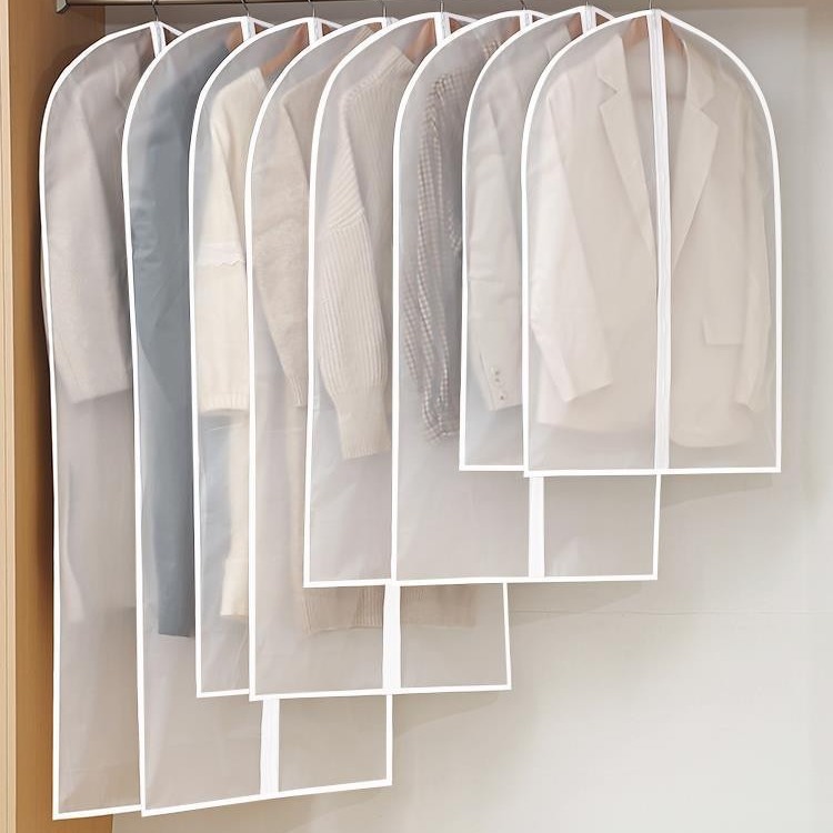 Чехол для одежды, пылезащитный, household, washable, утолщенный, прозрачный, для хранения верхней одежды, водонепроницаемый