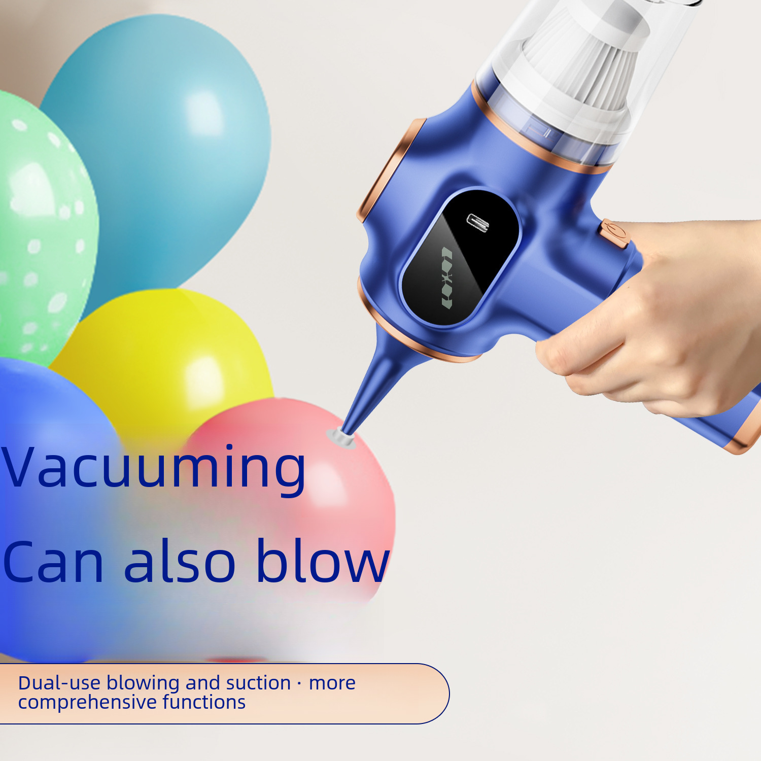Household small charging high-power car handheld vacuum cleaner suction and blowing dual-use large suction wireless car vacuum cleaner