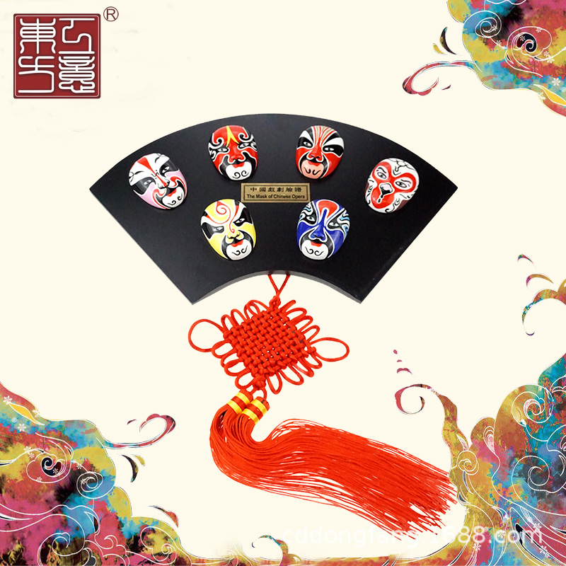 Китайский стиль, веерная подвеска, украшение для ресторана сычуаньской кухни, домашний декор, ювелирные изделия для зарубежных бизнес-подарков