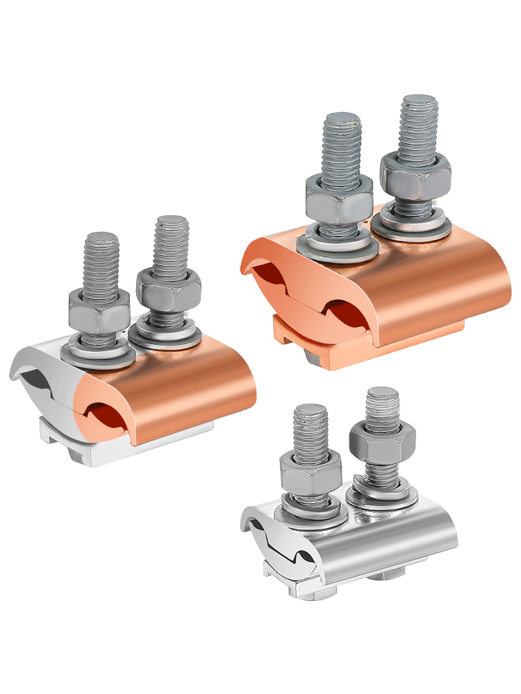 Same-Sex Parallel Groove Cable Clamp Main Line Branch Connector Copper-Aluminum Transition T-Type Three-Way Conductor Jbl Parallel Terminal
