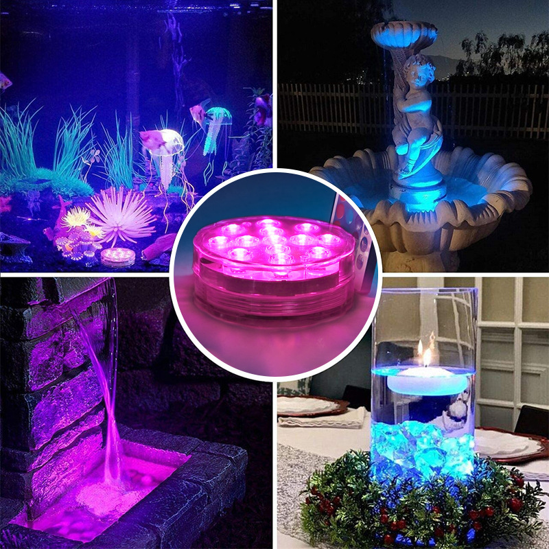 Led Diving Light Mobile App Remote Control Waterproof Pool Light Rgb Colorful Underwater Light Aquarium Fish Tank Waterproof Light