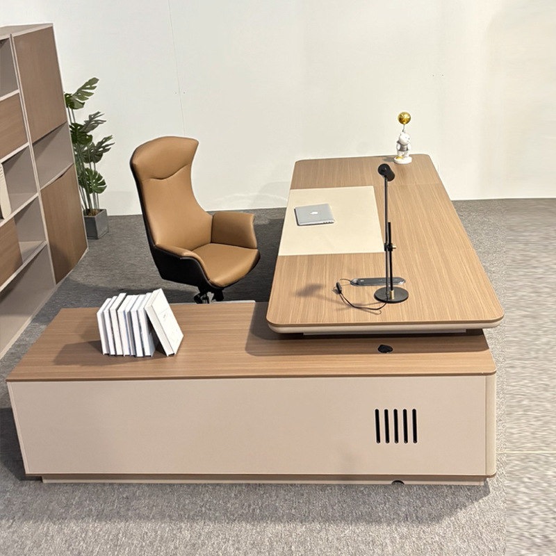 E0 Board Boss Desk Office Desk Ceo Desk Simple Modern Office Furniture Executive Desk Cabinet Combination