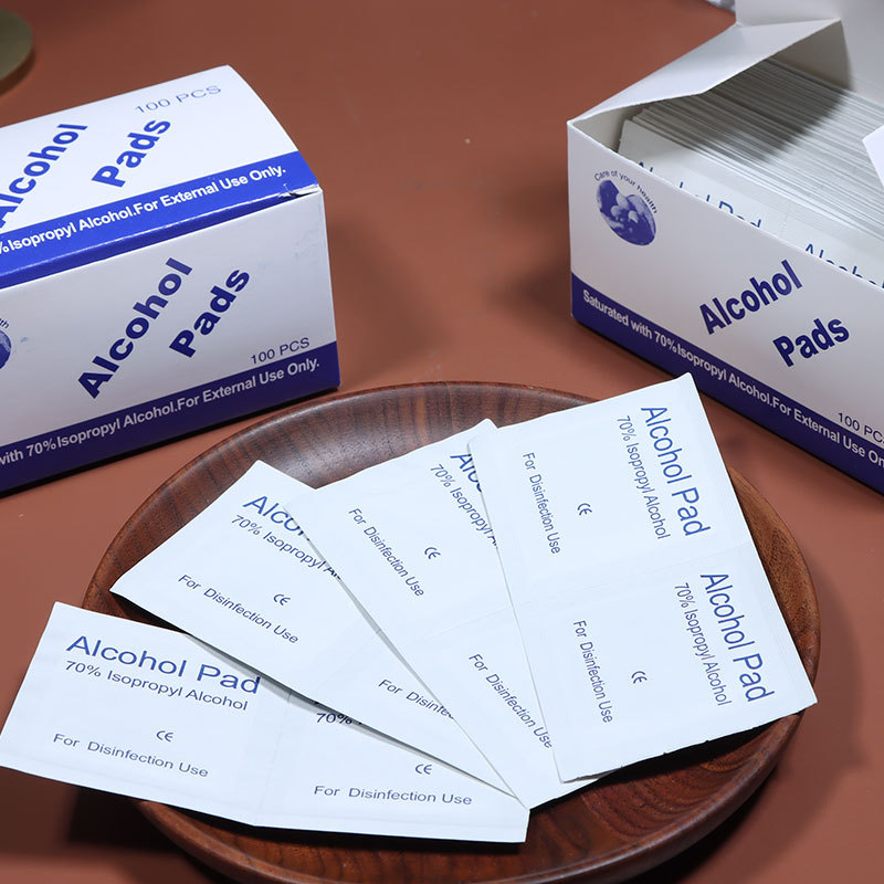 Disposable alcohol cotton jewelry maintenance mobile phone screen nail glasses cleaning disinfection 100 pieces alcohol tablets wholesale