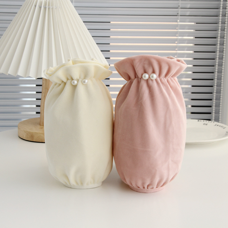 Осень и зима новые перловые накладные рукава для женщин взрослых студентов короткие милые накладные рукава рабочие рукава для пуховиков антигрязевые накладные рукава