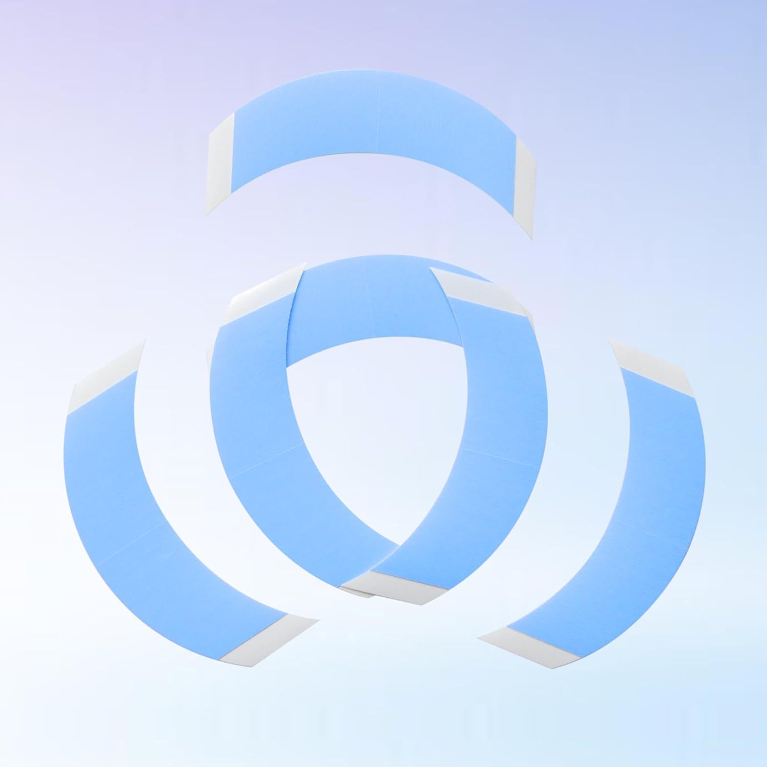 Тонкая голубая клеевая пленка для наращивания волос, биокожаный патч, PU-кожаная замена волос, двусторонний скотч, легкий патч