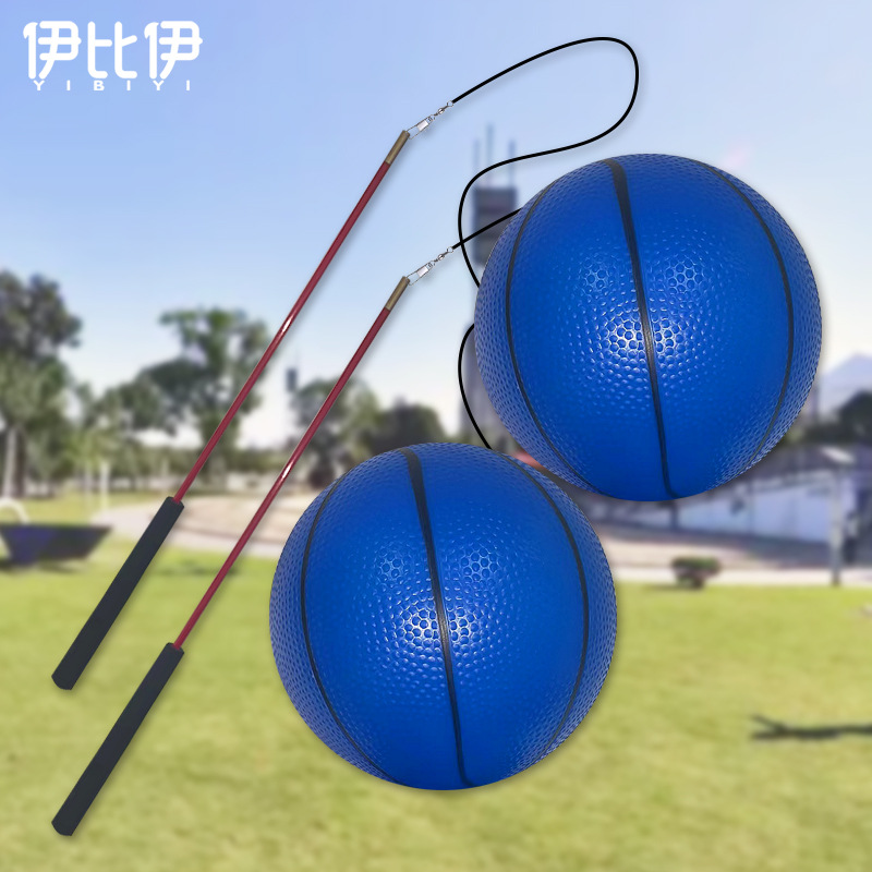 9-inch large fitness swing ball hand jump ball elastic ball middle-aged and elderly square dance exercise elastic ball batch