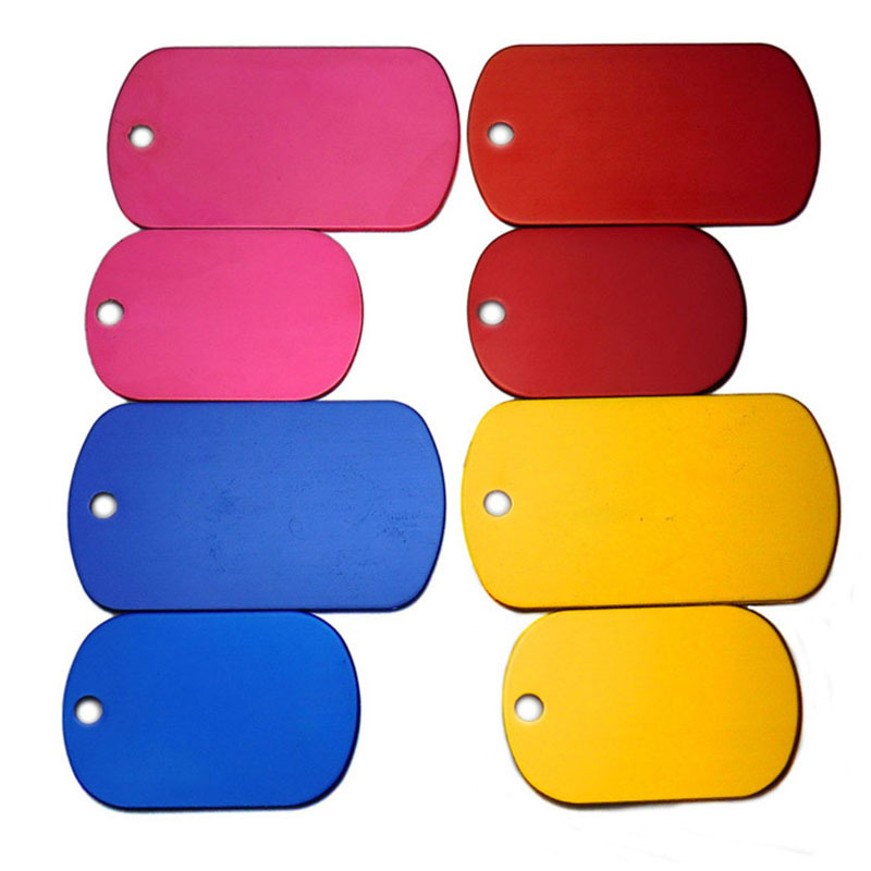 Amazon spot lettering aluminum alloy geometric pendant pet identity nameplate anti-loss collar information listing