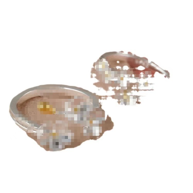 [Flowers like brocade] Camellia girlfriends ring niche design sense light luxury simple temperament open adjustable ring