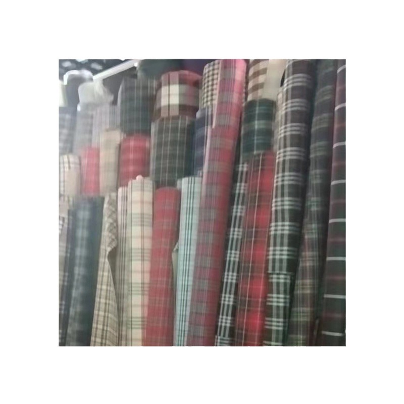 Plaid Foam PVC Foam Yarn-dyed Plaid Bag Cloth Scottish Oxford Cloth Factory Direct Supply