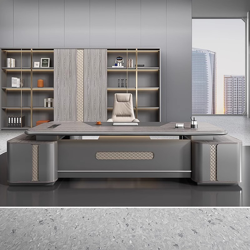 Boss Table Office Desk Simple Modern President Manager Table Supervisor Table Chair Combination Light Luxury Office Furniture