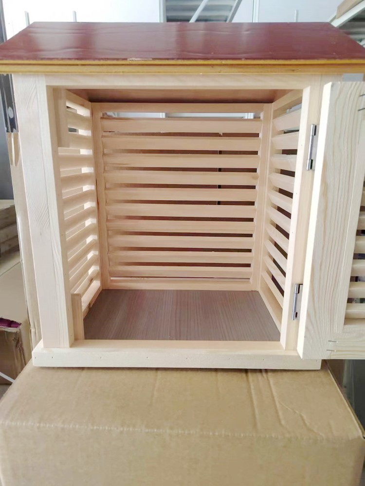 Weather Station Louver Box Outdoor Weather Teaching Instrument Middle School Geography Wooden Small Louver Box Thermometer Box