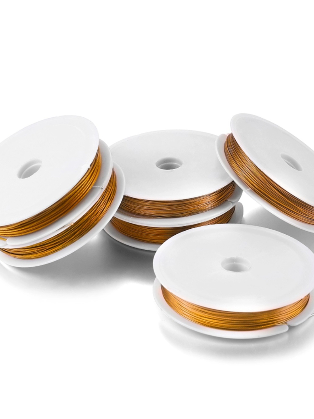 0.3mm0.8mm golden steel wire beaded lead wire manual shaping DIY jewelry accessories