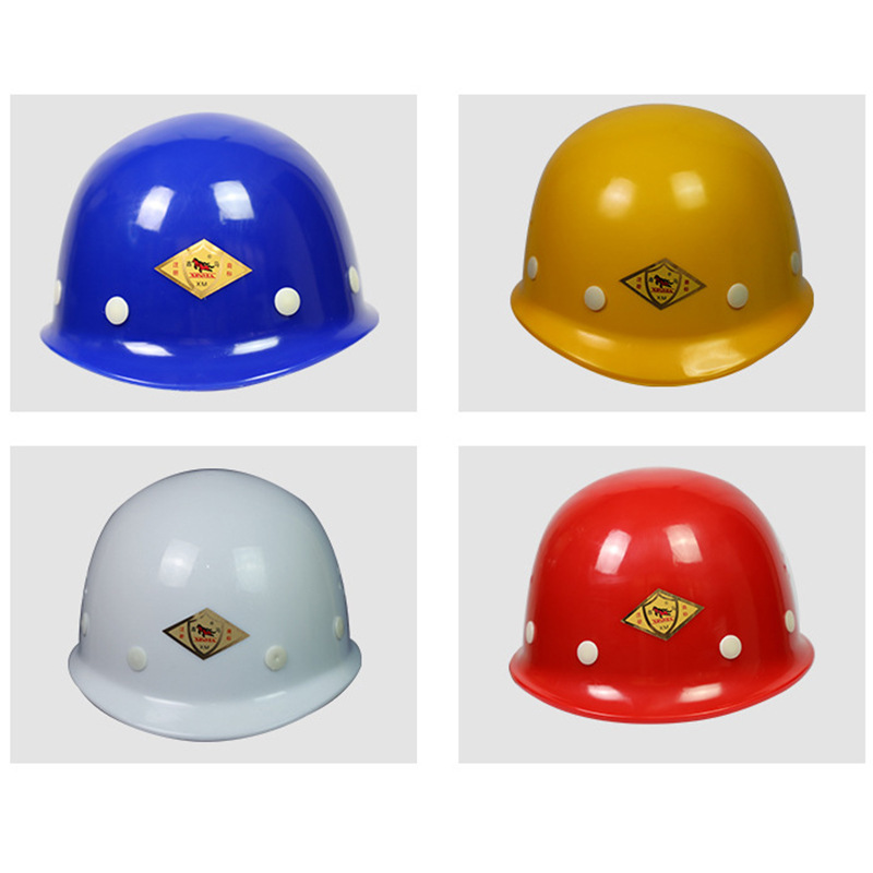 Xinma ABS construction site V-shaped PE glass fiber reinforced plastic anti-smashing helmet construction engineering safety helmet miner's helmet mining safety helmet