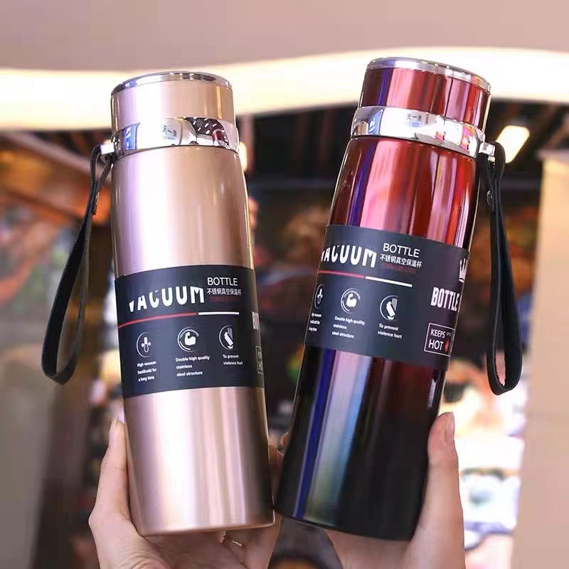 Термос большой ёмкости из нержавеющей стали, портативный для путешествий, 1000ml