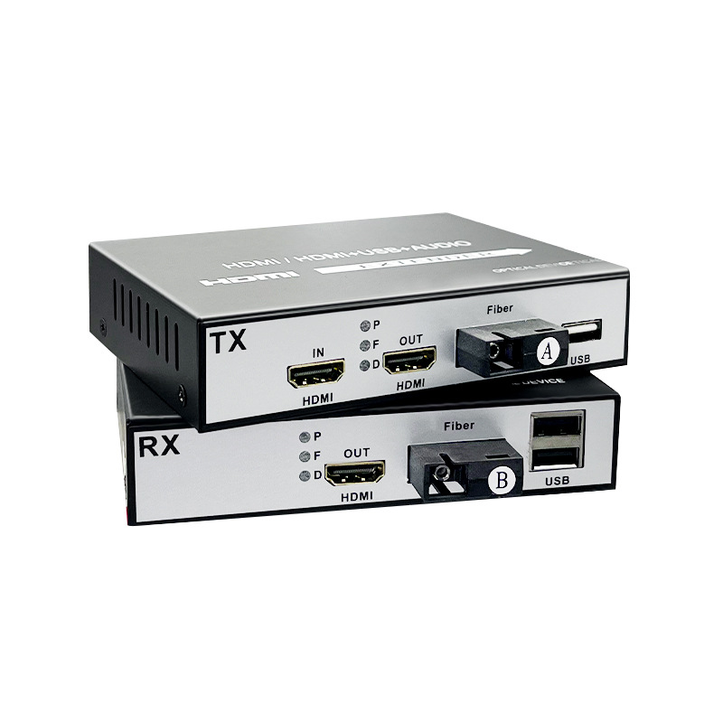 HDMI video optical transceiver audio and video optical fiber extender HDMI USB with ring out audio HD converter