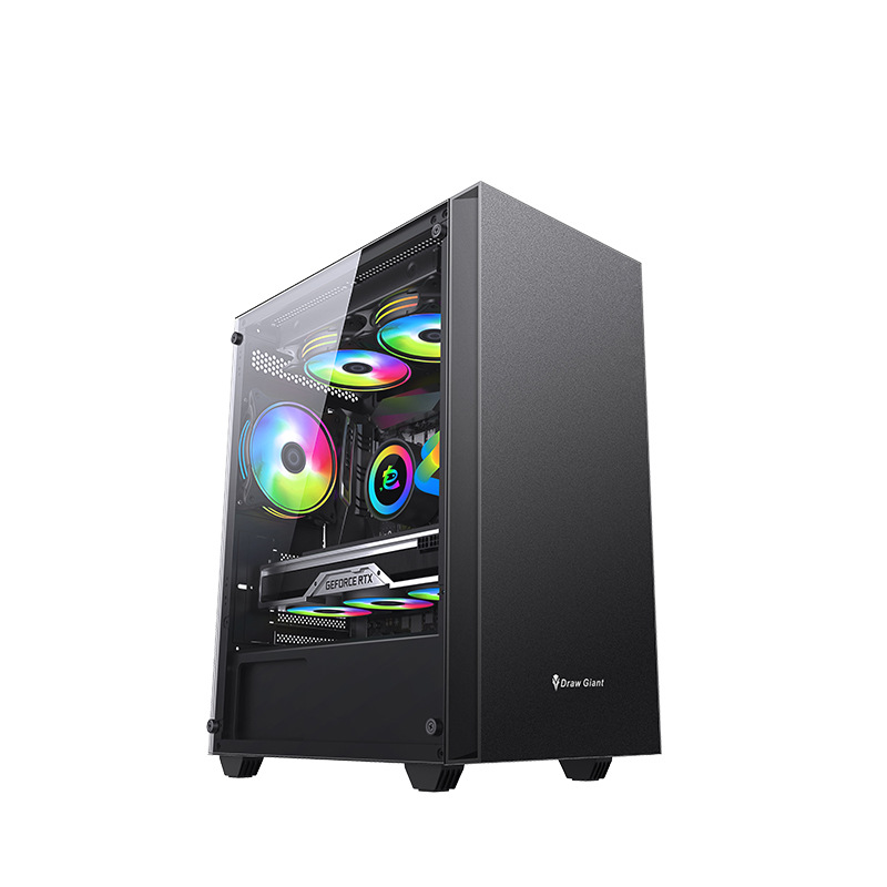 12g Independent Display I3I5I7 Internet Cafe E-Sports Game Desktop Computer Host Design Live Broadcast Assembly Computer Full Set Batch