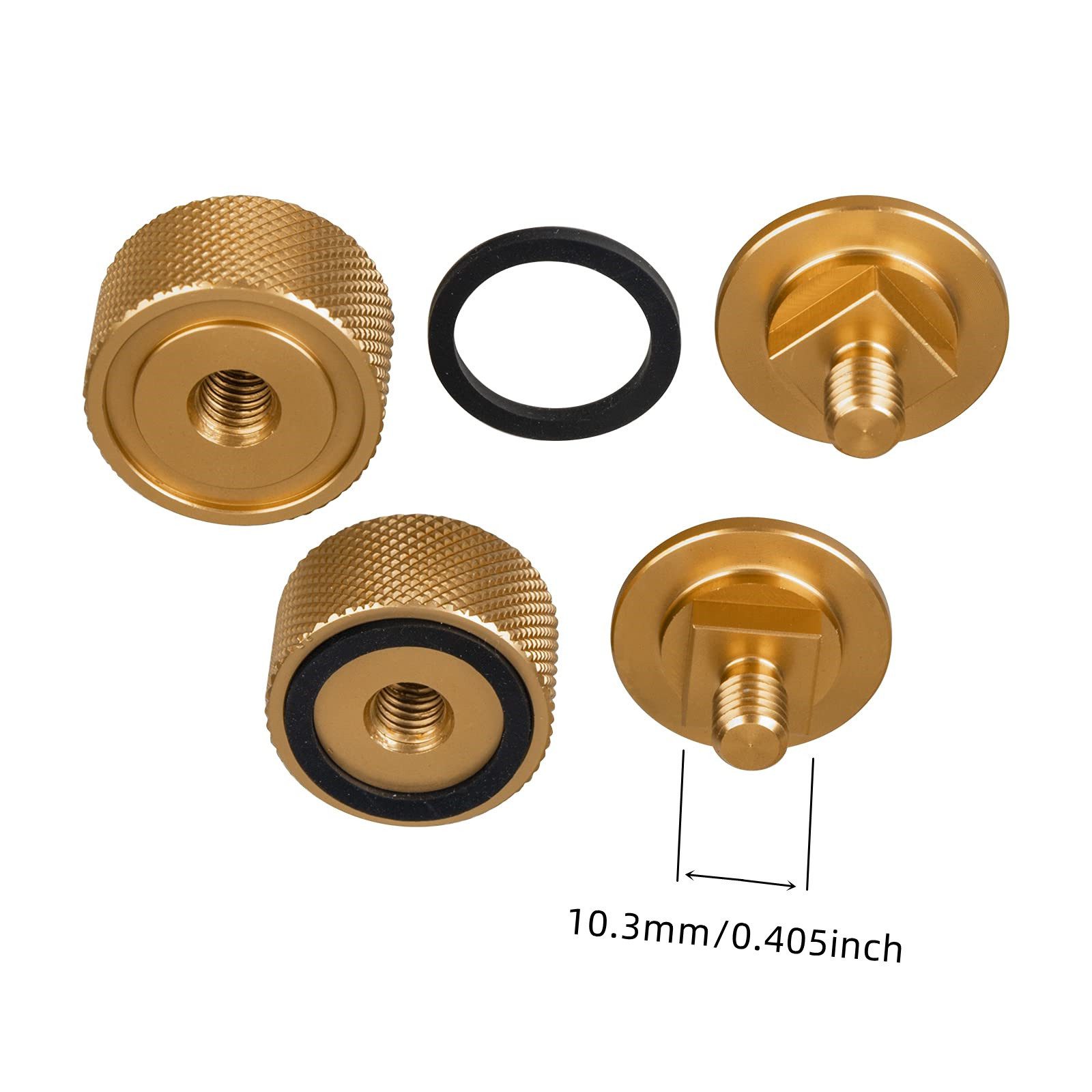 Welding head cover helmet fasteners aluminum parts screw head cover with non-slip silicone gasket anodized (