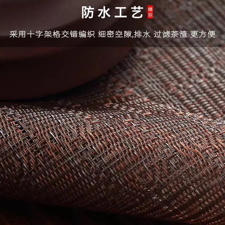Tea Set Tea Ceremony Fiber Tea Pad Bamboo Mat Heat Insulation Mat Tea Cup Coffee Table Tea Table Mat Tailable Pad Bamboo Mat