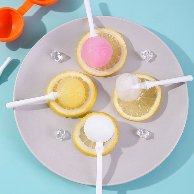 Lollipop Ice Mold Popsicle Mold Food Grade Household Popsicle Ice Cream Ice Cube Silicone Homemade Ice Cream Mold for Kidsren