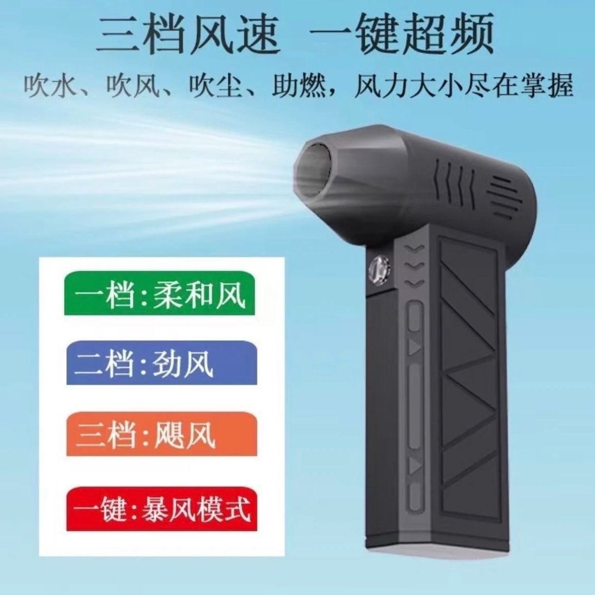 популярный мощный турбо вентилятор беспроводной мини портативный вентилятор для улицы ручной фен высокой скорости