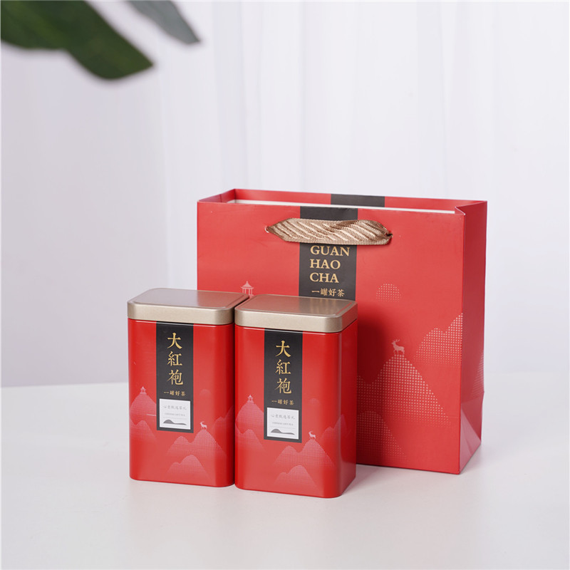 125g Tea Leaves 250g Green Tea Longjing Tea Leaves Canister Jinjunmei Small Seed Black Tea Tin Empty Can Tea Can Metal Manufacturer