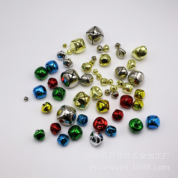 Bell 6mm-48mm manufacturers wholesale iron cross Bell vacuum plating Christmas tree Bell