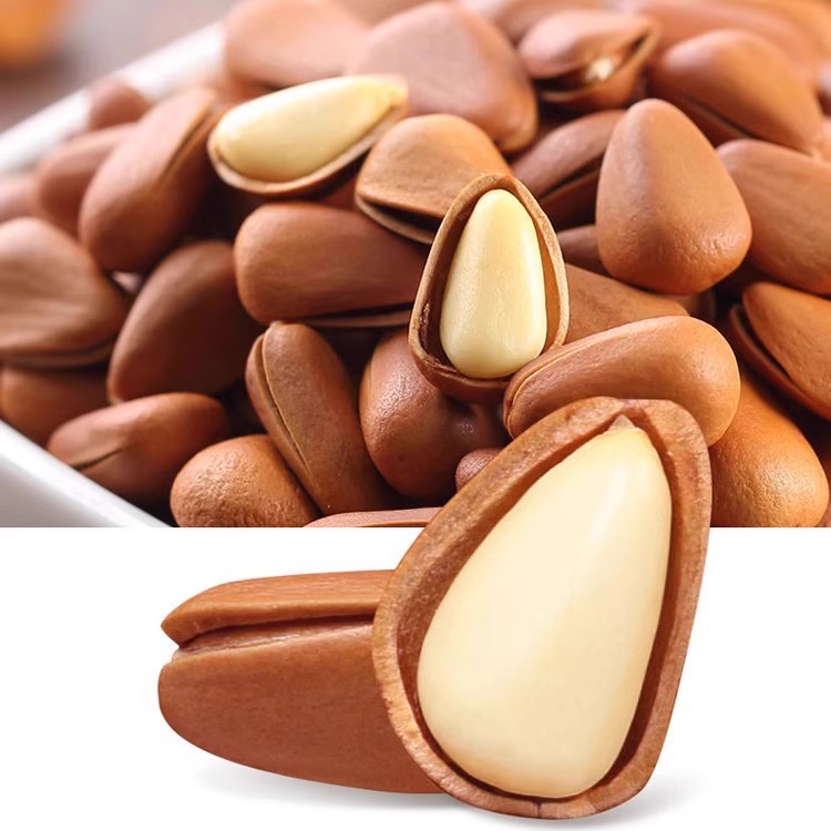 Liangpin shop northeast Korean pine 98g bags extra large hand-peeled open pine nuts dried fruit snacks fried goods