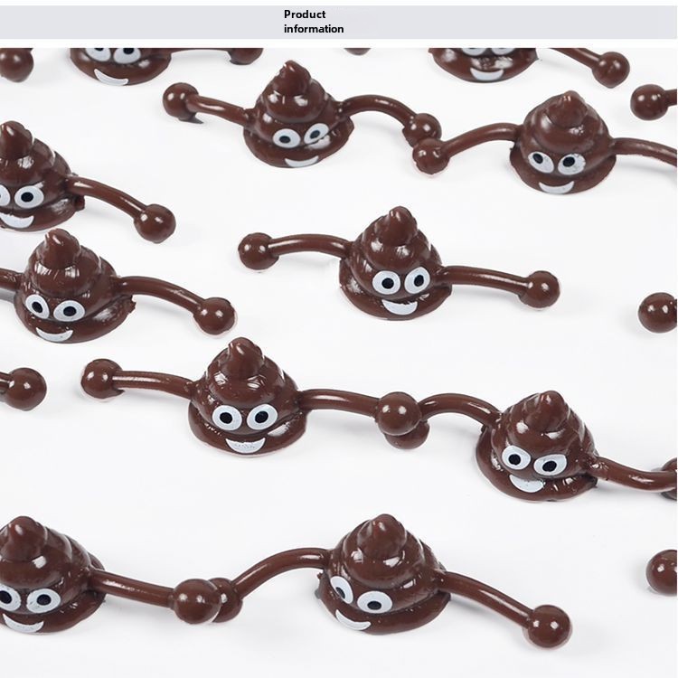 Stepping into Explosions Poop Finger Ejection Small Toy Sticking to Wall Decompression Poop Slingshot Trick Artifact Stall Explosions