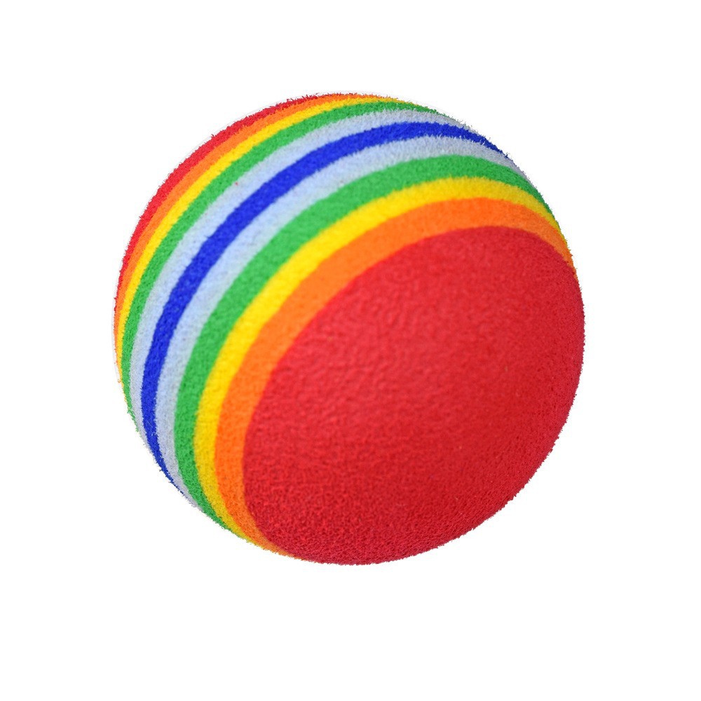 Indoor golf ball Rainbow Ball eva sponge soft ball children's toy ball pet cat sponge ball