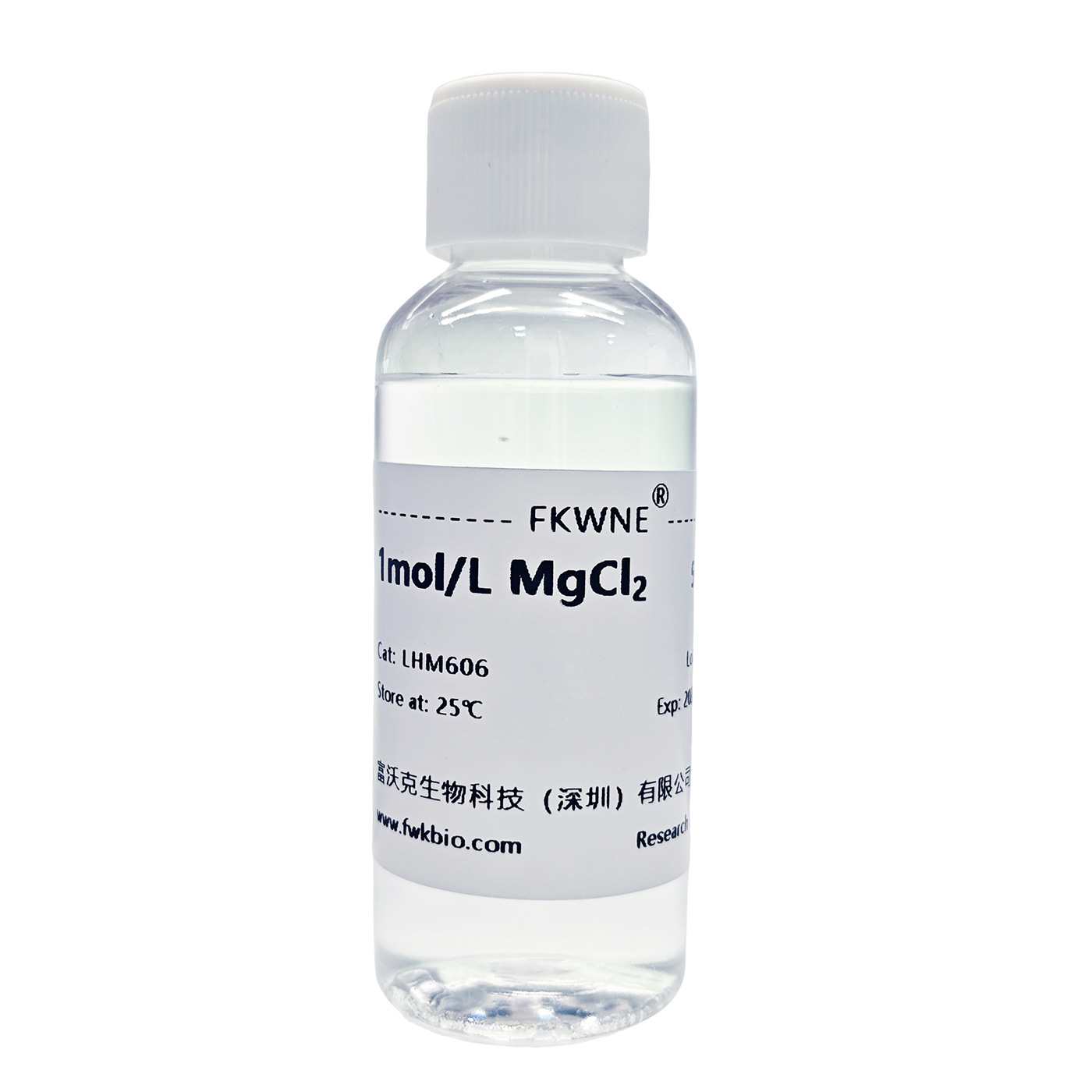 1m Mgcl2 Magnesium Chloride Standard Solution with Accurate Concentration Fwkne for Scientific Research Experiments