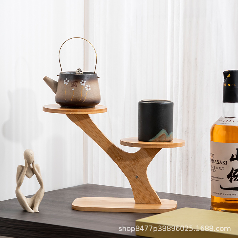 Simple flower rack windowsill fleshy bamboo multi-layer indoor living room desktop shelf balcony decorative shelf wholesale