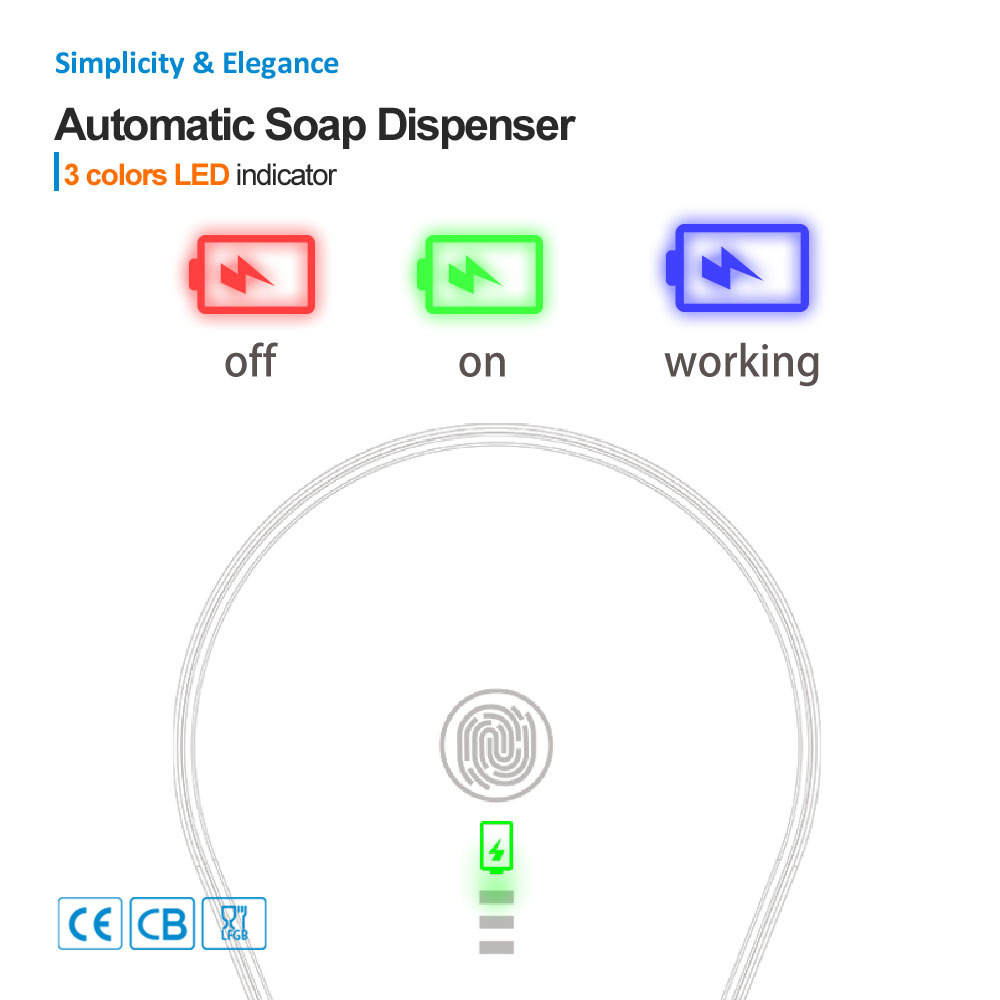 Factory Direct Supply Automatic Sensor Soap Dispenser Automatic Foam Soap Dispenser Wall-Mounted Hand Sanitizer Machine Cross-Border Mobile Phone Washing Machine