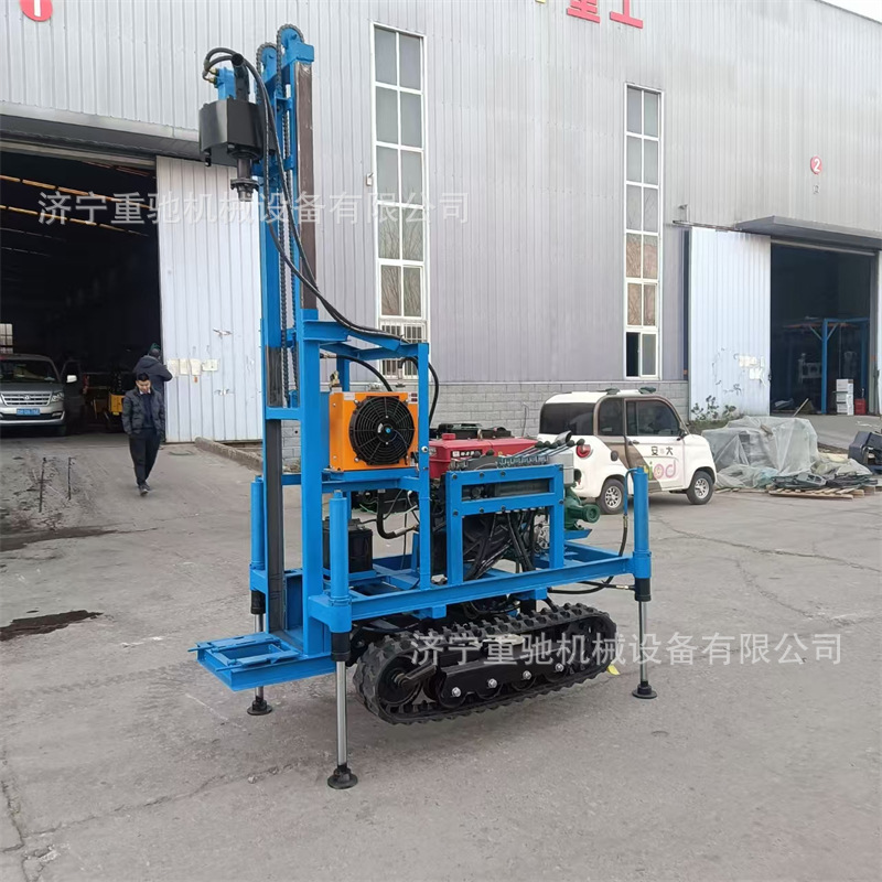 Crawler Diesel Water Well Drilling Rig Self-Propelled Diesel Well Drilling Equipment Hydraulic Rock Drilling Rig Diesel Well Drilling Rig