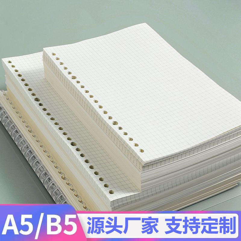 Блокнот на кольцах заменяет основной бумажный блокнот 20 отверстий b5 пустой блокнот 26 отверстий a5 горизонтальные внутренние страницы оптом
