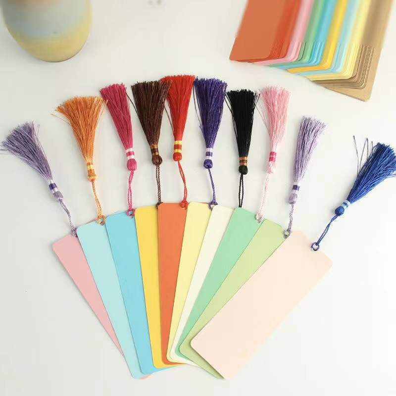 Креативная закладка, ручная роспись, пустая закладка с закругленными углами, картон для DIY