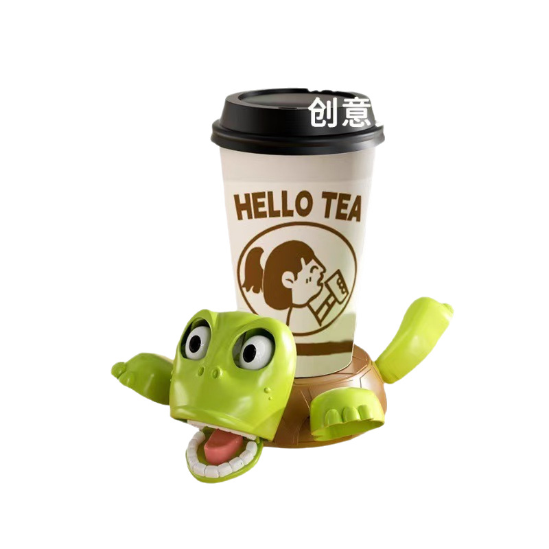 Shake the sound of the same tortoise tortoise coaster creative funny decompression toy network popular explosion base decorative desktop ornaments