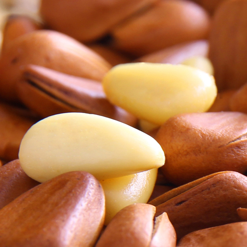 Baicaowei Northeastern Pine Nuts 50g Box Size 130 Packaging Nuts Roasted Seeds and Nuts Leisure Office Travel Snacks Snacks Wholesale