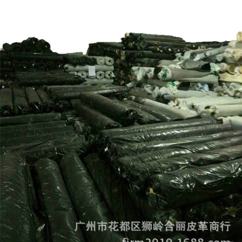 Pvc Artificial Leather with Cloth Backing, Mixed Rubber, Black and White 54inch Home Furniture Sofa Leather Goods Car Seat Cushion Leather Fabric