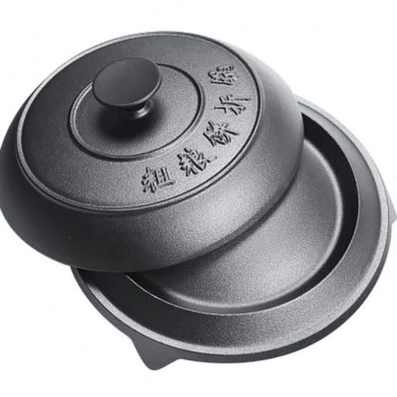 Ars Cast Iron Old-fashioned Thickened Cake Folding Pot for Gas Pancake Griddle Household Stall Yellow Iron Pot Coatless Coat