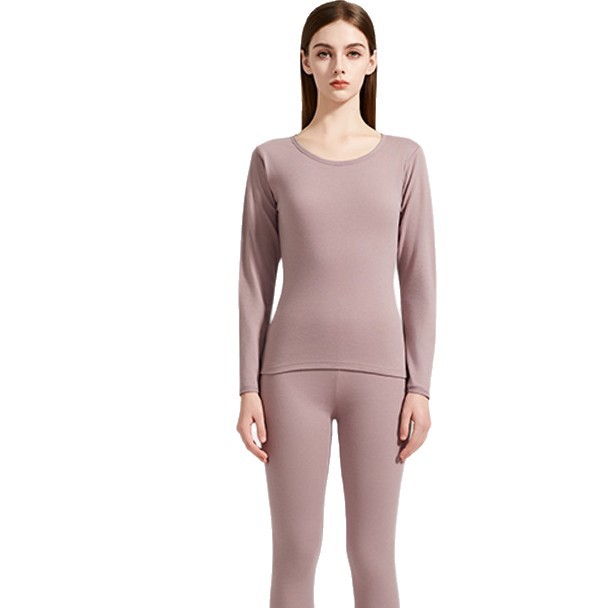 100% Cotton Autumn Clothes and Long Pants for Women, Pure Cotton Knitwear and Long Pants, Slim Fit Autumn and Winter Antibacterial Base Thermal Intimates Set Wholesale