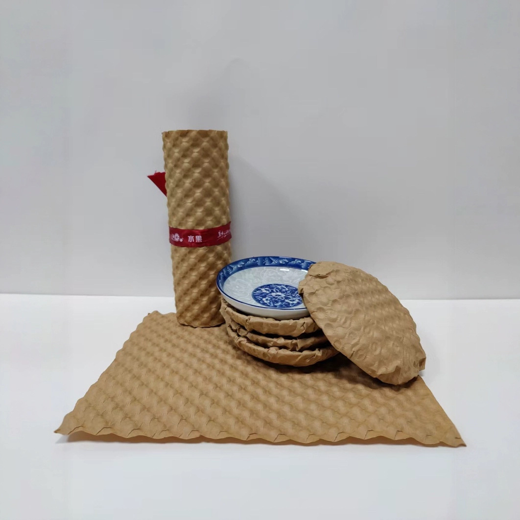 Buffer foam paper glass bottle degradable ceramic packaging paper filling kraft paper express transport packaging kraft paper