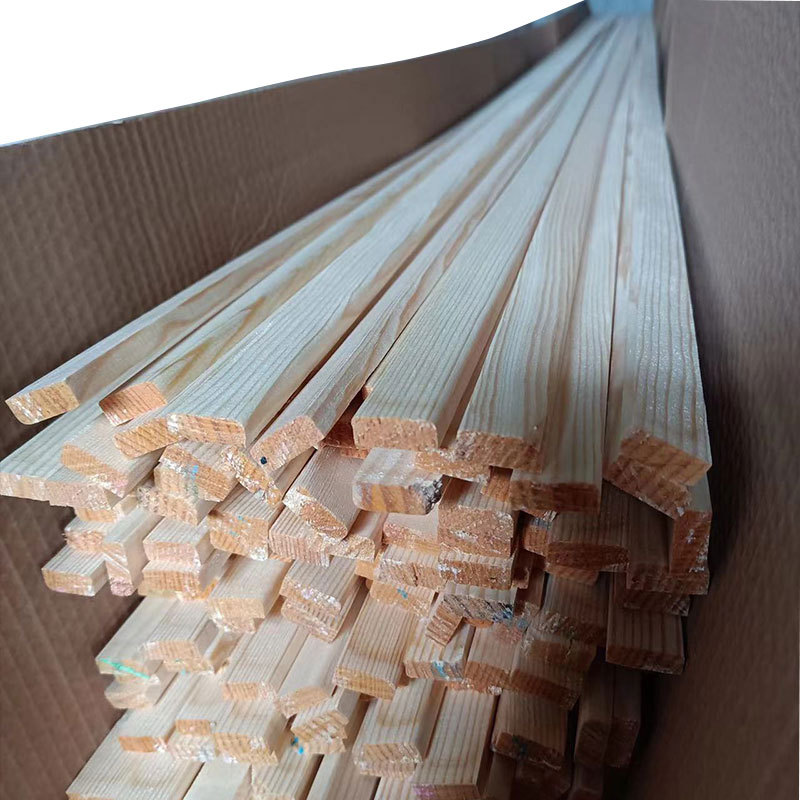 SOURCE Factory decorative line handmade diy model wooden strip frame solid wood flat line high quality flat wooden strip