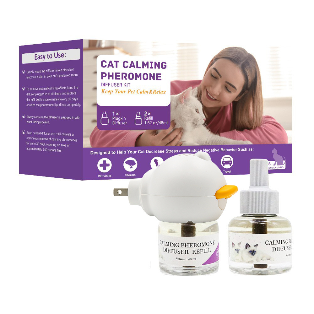Cross-Border Pet Soothing Liquid for Calming Cats and Dogs, Pheromone Anti-Stress Prevention Set for Cats' Random Urination, Electric Heating Version
