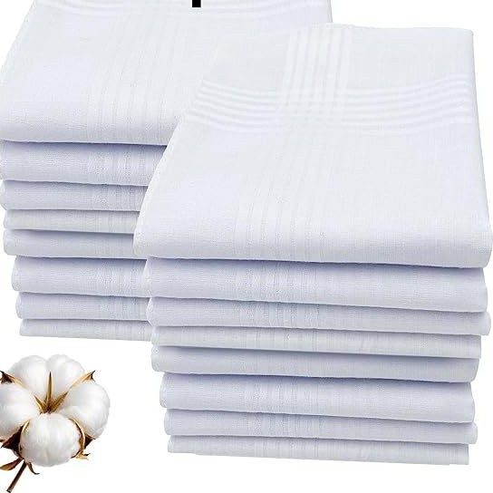 40 см чистый белый сатиновый хлопковый носовой платок европейского и американского производства для свадеб и похорон, полностью белый, с возможностью печати логотипа