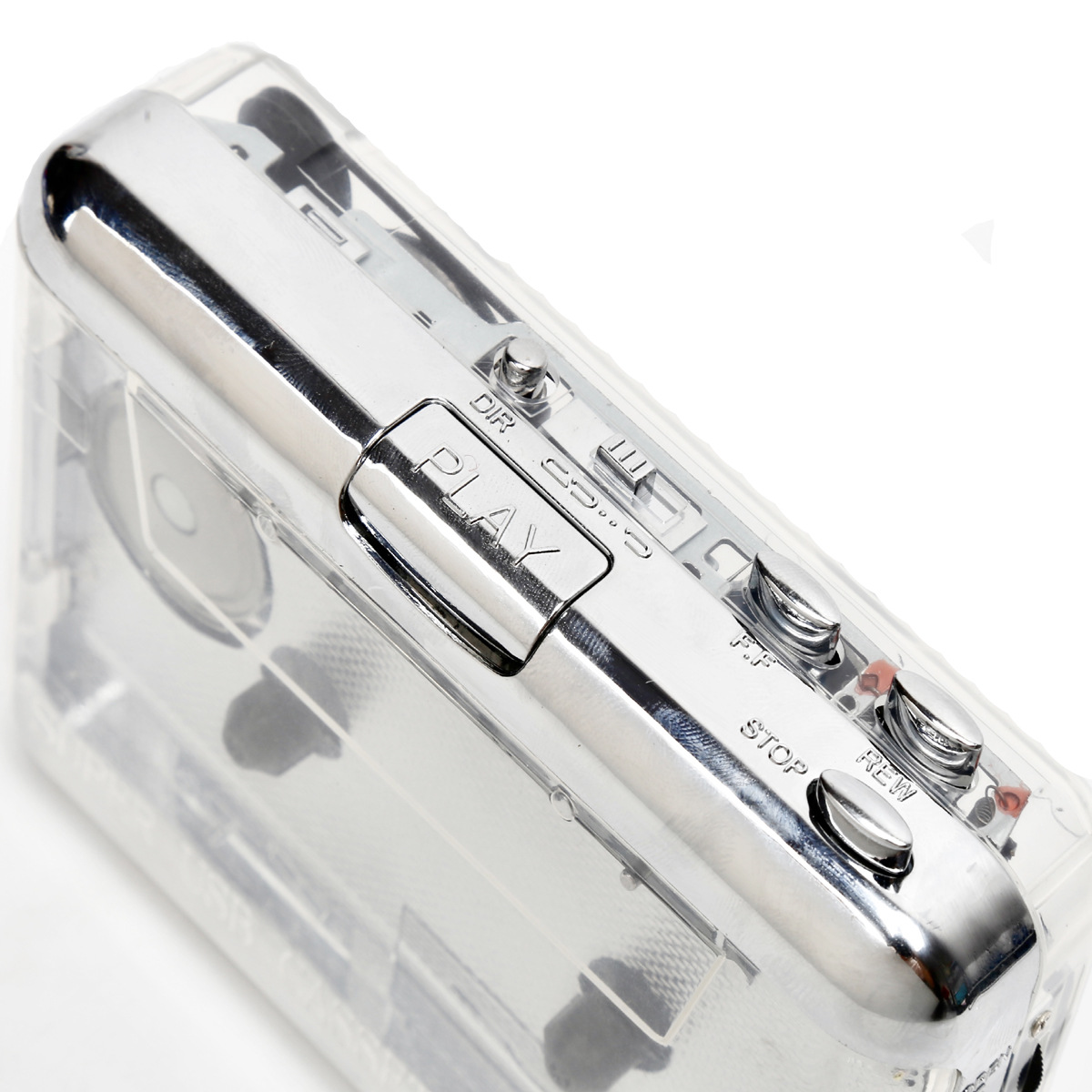 Classic Transparent Shell Tape to Mp3 Cassette to Mp3 USB Tape Machine Walkman