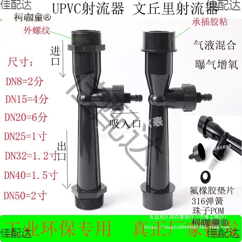 Водяной инжектор, вентури, газо-жидкостное смешивание, аэрация, кислород, коррозия кислотами и щелочами, озон