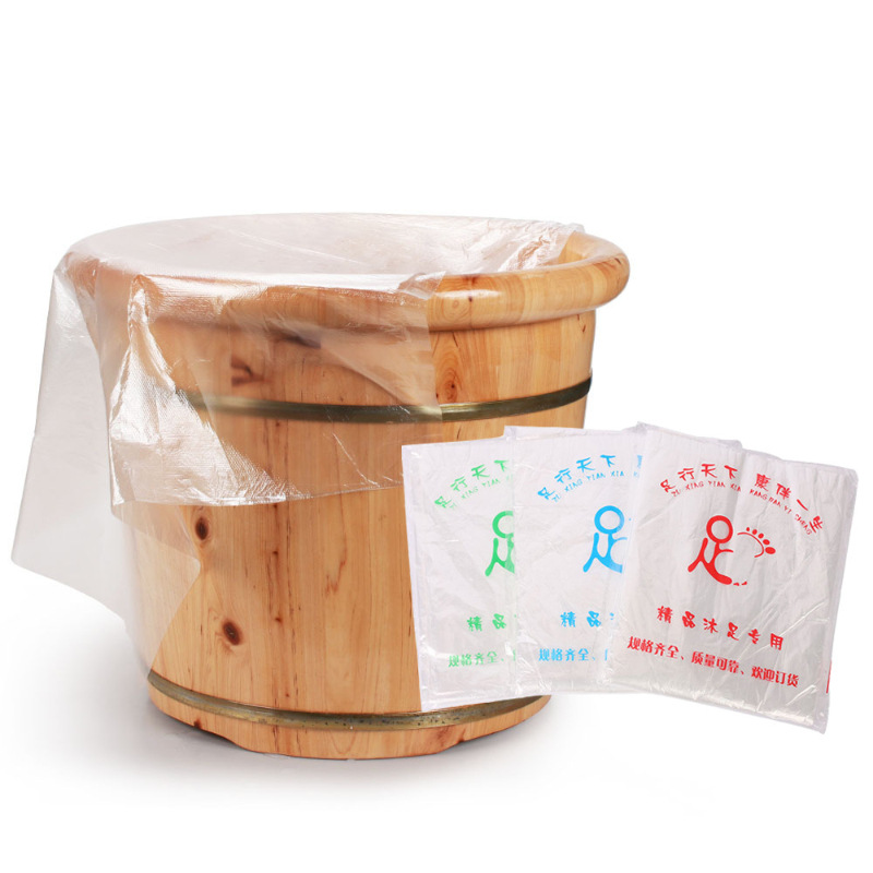 Thickened disposable foot wash bag foot bath foot bath foot bath foot massage foot bath mushroom bucket film basin film wooden bucket plastic bag