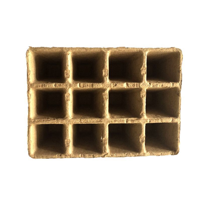 Disposable Paper Pulp Seedling Cups with 10 Compartments and 12 Compartments, Gardening Flower Nutrition Bowls, Paper Cups, Seedling Cups, Biodegradable