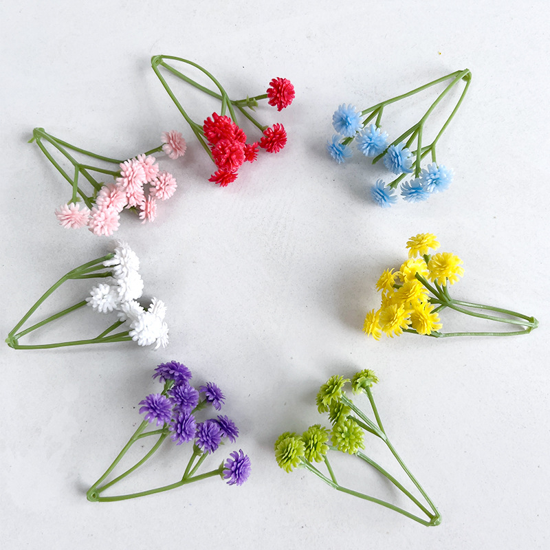 trigeminal imitation flower diy handmade matching clothing hair decoration fake flower floral shooting props