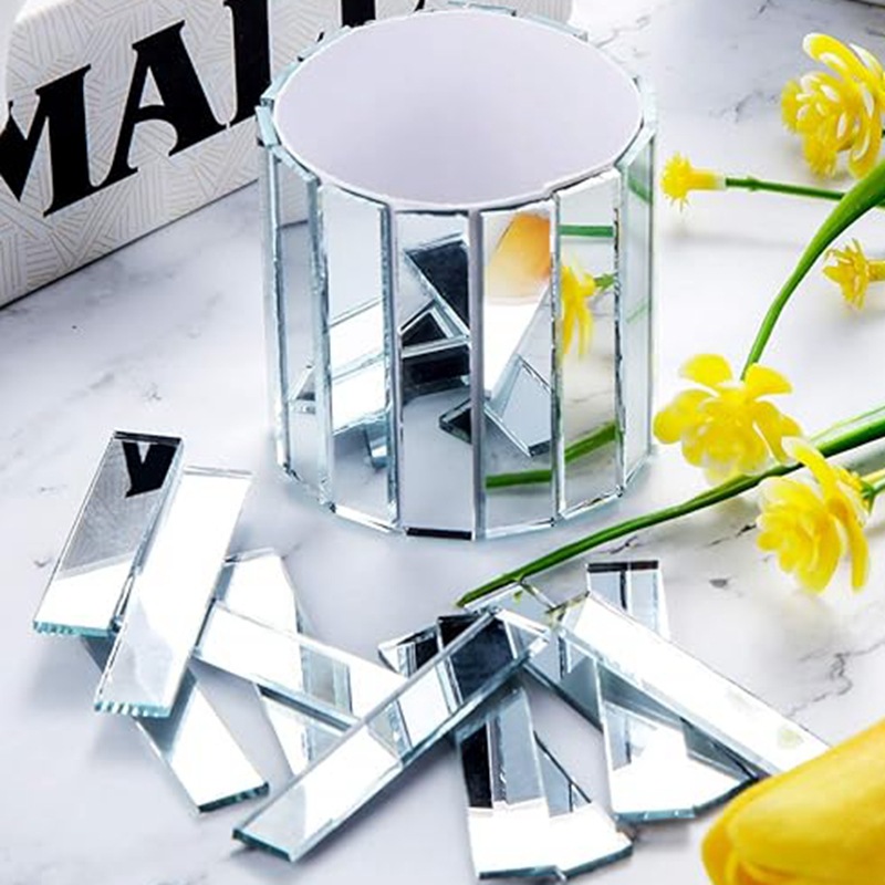 Silver Mirror Glass Mosaic Particles/Mosaic Tiles/Triangular/Square/Round/Lozenge Glass